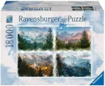 Ravensburger Dėlionė 18000 vnt. - Nei&scaron;van&scaron;teino pilis 4-iuose metų laikuose