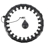 HHW01 HULA HOOP Juodas su svoriu HMS