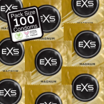 EXS Magnum Large 60mm Anatomical Latex Condoms 100-Pack