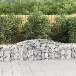 I&scaron;lenkti gabiono krep&scaron;iai, 8vnt., 400x30x60/80cm, geležis