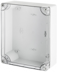 Elektro-Plast INDUSTRIAL Hermeti&scaron;ka dėžutė n/t 270x220x106mm IP65 pilka, permatomas dangtelis 2719-01