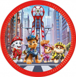 GoDan Popierinės lėk&scaron;tės Paw Patrol The Movie Nickelodeon naujos kartos, 23cm, 8 vnt. be plastiko