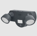 Lubinis &scaron;viestuvas Ledvance 16W LED pavir&scaron;inis &scaron;viestuvas SMART+, tamsiai pilkos sp., 3000K, dimeriuojamas, su judesio/&scaron;viesos davikliu ir HD kamera