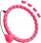 Smart Hula Hop liekninamasis ratas su smeigėmis ir apkrova, 50 cm, rožinė, REBEL ACTIVE