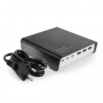 120W pakrovėjas 6 USB A ir C prievadai Ldnio Q605 juodas