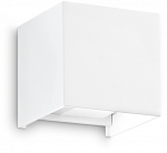 Sieninis &scaron;viestuvas Ideal Lux 12W LED sieninis fasado &scaron;viestuvas ATOM, baltas, 3000K, IP54, 313436