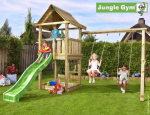 Nsh Nordic Jungle Gym House žaidimų bok&scaron;tas, komplektuojamas su sūpynių moduliu ir čiuožykla (804-312NSX)