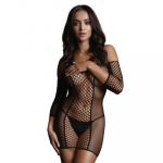 Shots Mini suknelė su dviem tinklinėmis rankovėmis - vienas dydis