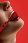 Ouch By Shots Silicone Ball Gag Raudona