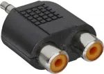 Intos InLine 2 x RCA lizdas - 3,5 mm vyri&scaron;kas adapteris