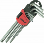 Dedra eiabriauniai raktai ilgi 1510mm rinkinys 9vnt CRV