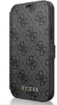 Dėklas Guess GUFLBKSP12M4GG iPhone 12/12 Pro 6.1" pilkas/pilkas book 4G Charms Collection