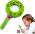 Viga Toys VIGA medinis didinamasis stiklas vaikams varlė