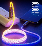Fusion Accessories Fusion Priedai "Fusion LED" USB-C kabelis su USB-C 30W | 3A | 100 cm