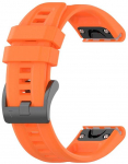 Oem Silikoninė apyrankė skirta GARMIN FENIX 3 / 3HR / 5X / 6X / 6X Pro / 7X / 7X Pro oranžinės spalvos (8)