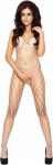 Passion Woman Bodystockings Passion BS001 Elegant Baltas Catsuit - Fishnet Bodysuit, One Size