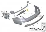 Bmw 3 F34 Gt Galinis Bamperio Sutvirtinimas Originalus 51128057829