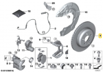 Bmw G20 G05 G06 G07 Ventiliuotas Stabdžių Diskas Originalus 34206880079