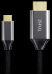 Trust 25630 cable gender changer USB-C HDMI Juodas, Sidabrinis