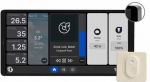 Sieninis &scaron;viestuvas Shelly Wall Ekranas X2 namų valdymo ekranas sidabrinis + Blu H&T Ivory sensoriumi