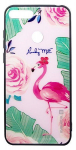 Dėklas Evelatus Apple iPhone 7/8/SE 2020 Picture Glass Case Flamingo Party