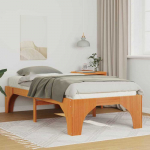 Lova Lovos rėmas Ruda 75 x 190 cm Kietos pu&scaron;ies mediena