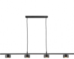 Pakabinamas &scaron;viestuvas Domoletti PAKABINAMAS LED &Scaron;VIESTUVAS LUCA 4X4W JUODA