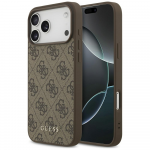 Guess 4G Classic - dėklas skirtas Apple iPhone 17 Pro Max ruda