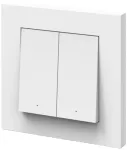 2 pozicijų sieninis &scaron;viestuvų valdymo pultas SMART+ WIFI, baltas