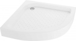 Pusapvalis du&scaron;o padėklas Mexen Rio su sifonu, Baltas, 90 x 90 cm