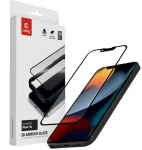 &bdquo;Crong 3D Armour Glass&ldquo; &ndash; grūdintas stiklas, skirtas &bdquo;iPhone 16e&ldquo; / &bdquo;iPhone 14&ldquo; / &bdquo;iPhone 13&ldquo; / &bdquo;iPhone 13 Pro+&ldquo; montavimo rėmeliui