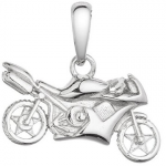 Evolution Group Stilingas sidabrinis pakabukas &bdquo;Motociklas&ldquo; 64008