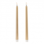 Mondex Va&scaron;kuotos stalo žvakės su LED, 27 cm