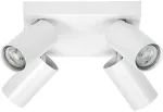 Lubinis &scaron;viestuvas Pavir&scaron;inis &scaron;viestuvas SPOT, 4xGU10, baltas, su 4x3,4W 2700K LED lemputėm