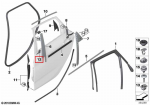 Bmw F45 Active Tourer Galinio De&scaron;inio Durų B Stulpelio Apsauga Originalus 51357298856