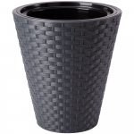 FORM PLASTIC Puķu pods Rattana 40cm, pelēks