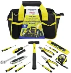 Įrankių rinkinys WMC TOOLS Įrankių rinkinys 1/4" 23el. w torbie (młotek, wkrętaki, bity, szczypce, poziomica, peilis)