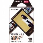 Fujifilm | Momentinis filmas | Instax Mini kontaktinis lapas | 54 cm x 86 mm | Vaizdo matmenys: 62 &times; 46 mm | Kiekis 10