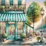 Ava Stitch Kryželiu siuvinėjimo rinkinys &bdquo;Kava mieste&ldquo; AVA-P026