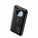 &bdquo;Yesido&ldquo; ne&scaron;iojama baterija YP40, 10 000 mAh, LED, 2xUSB-A + USB-C, JUODA