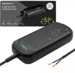Qoltec Szybka Įkroviklis do roweru hulajnogi skutera elektrycznego 36V | 42V | 2A | przew&oacute;d otwarty bez wtyczki | wodoodporna +kabelis zasilający