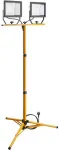 Goobay 49984, 100 W, LED, 4,6kg, IP65, Juoda, Geltona, Laisvai pastatoma darbo lemputė