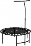 SPORTNOW Reboundo treniruočių trampolinas, 5 pakopų reguliuojama rankena, Treniruočių trampolinas, Juodas SPORTNOW
