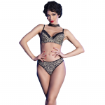 Chilirose Summer Chilirose CR 4727 Two-Piece Adjustable Wildcat Print Bikini Set L