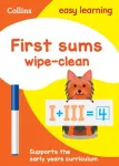 KNYGA Collins Easy Learning First Sums Age 3-5 Wipe Clean Activity Book