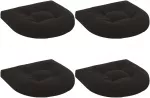 4 dalių sėdynės pagalvėlės 4 vnt. 100% poliesteris Juoda