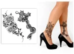 Fiesta Skeletų ir kryžių tatuiruotės