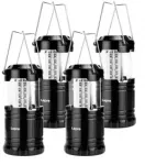 Stovyklavimo Žibintas - LEPRO PR330040-2 4 Vnt. Juodas