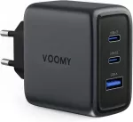Voomy USB-C GaN įkroviklis 65 W su 2 USB-C ir USB-A jungtimis M6