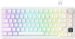 ATTACK SHARK mechaninė žaidimų klaviatūra X85PRO, 75 %, Bluetooth, RGB, balta